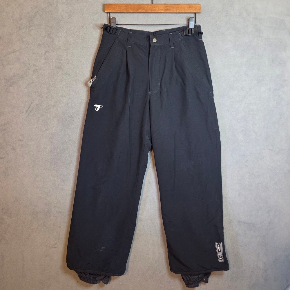 Columbia‎ Convert Snow Pants Men's Small Black Baggy Gorpcore Ski Snowboard